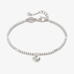 Nomination Petit Sparkle Silver Heart Tennis Bracelet 242302/004