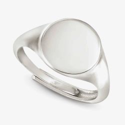 Nomination Messaggi D'Amore Engravable Circle Signet Ring 241200/016