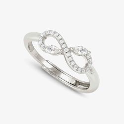 Nomination Shine Me Up Multi Cut Cubic Zirconia Infinity Ring 241900/010