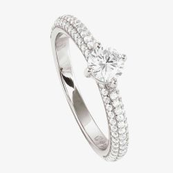 Nomination Aurea Silver Shoulder Set Solitaire Ring 145700/010