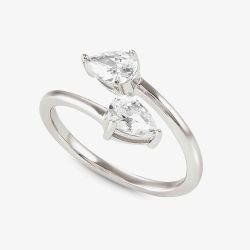 Nomination Colour Wave Sterling Silver Adjustable Pear Stone Ring 149810/004 (L-O)