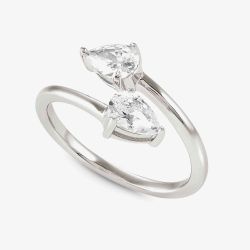 Nomination Colour Wave Sterling Silver Adjustable Pear Stone Ring 149810/006 (O 1/2-Q)
