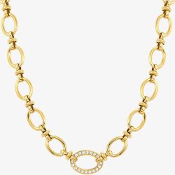 Nomination Affinity Gold-Tone & Cubic Zirconia Necklace 028606/012
