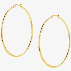 Nomination Silhouette Yellow Gold Tone Hoop Earrings 028502/012