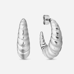 Nomination Ecclettica Silver Twist Hoop Earrings 134317/001