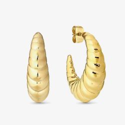 Nomination Ecclettica Gold Twist Hoop Earrings 134317/012