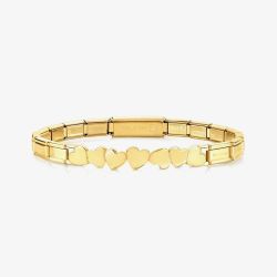 Nomination Trendsetter Gold Hearts Bracelet 021111/001