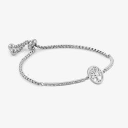 Nomination Milleluci Stainless Steel Tree of Life Toggle Pavé Half Bangle 028003/017 