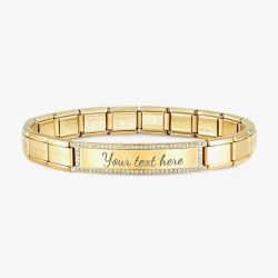 Nomination Composable CLASSIC Trendsetter Gold Tone Cubic Zirconia Bracelet 021138/012