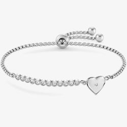 Nomination Milleluci Cubic Zirconia Heart Toggle Bracelet 028008/022