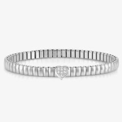 Nomination XTE Life Stainless Steel Cubic Zirconia Heart Bracelet 046007/004