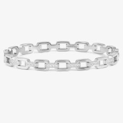 Nomination Pretty Bangles Square Link Cubic Zirconia Bangle 029509/001