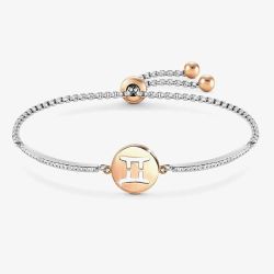Nomination Milleluci Two Colour Zodiac Gemini Half Bangle Toggle Bracelet 028014/003