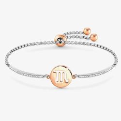Nomination Milleluci Two Colour Zodiac Scorpio Half Bangle Toggle Bracelet 028014/008