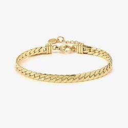 Nomination Ecclettica Gold 20cm Curb Chain Bracelet 134300/012