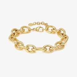 Nomination Ecclettica Gold 24cm Oval Link Bracelet 134304/012