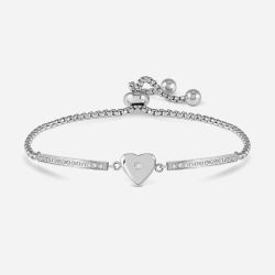 Nomination Milleluci Silver Heart Toggle Bracelet 028016/022