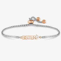 Nomination Milleluci Silver & Rose Gold Tone Sister Bracelet 028026/008