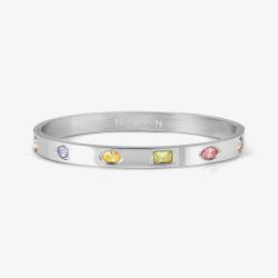 Nomination Pretty Bangles Stainless Steel Multi-Colour Cubic Zirconia Small Bangle 029531/005