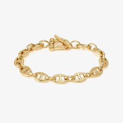 Nomination Ecclettica Stainless Steel& Yellow PVD Marina Chain Large Bracelet 134303/012 (L)