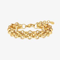Nomination Wear & Style Yellow Gold Tone Plated Alternating Link Chain Bracelet 134500/012