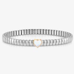 Nomination XTE Life Stainless Steel Mother of Pearl Heart Bracelet 046009/114