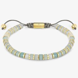 Nomination InstinctStyle Gold Finish Stainless Steel Amazonite Bracelet 027927/037