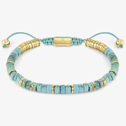 Nomination InstinctStyle Gold Finish Stainless Steel Turquoise Bracelet 027925/033