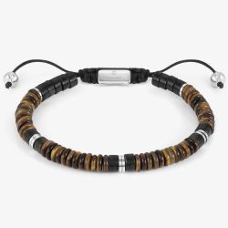 Nomination InstinctStyle Stainless Steel Tigers Eye Jasper Bracelet 027924/080