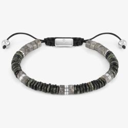 Nomination InstinctStyle Stainless Steel Grey Jasper Bracelet 027924/081