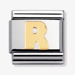 Nomination CLASSIC Gold Letters R Charm 030101/18