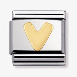 Nomination CLASSIC Gold Letters V Charm 030101/22