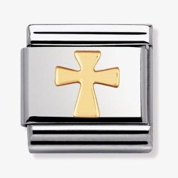 Nomination CLASSIC Gold Spirituality Cross Charm 030105/01