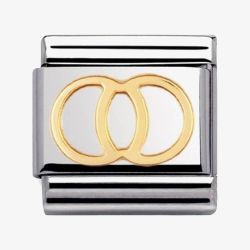 Nomination CLASSIC Gold Daily Life  Wedding Rings Charm 030109/21