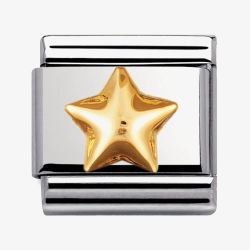 Nomination CLASSIC Gold Daily Life Raised Star Charm 030110/12