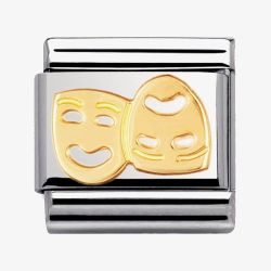 Nomination CLASSIC Gold Daily Life Masks Charm 030110/01