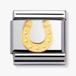 Nomination CLASSIC Gold Good Luck  Horseshoe Charm 030115/11