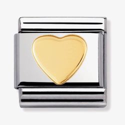 Nomination CLASSIC Gold Love Collection Flat Heart Charm 030116/02