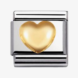 Nomination CLASSIC Gold Love Raised Heart Charm 030116/01