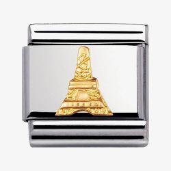 Nomination CLASSIC Gold Monuments Eiffel Tower Charm 030123/15