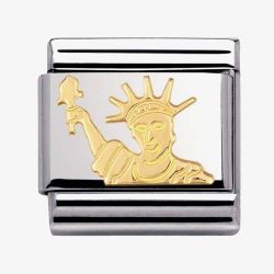 Nomination CLASSIC Gold Monuments Statue of Liberty Charm 030128/08