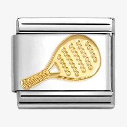 Nomination CLASSIC Gold Tennis Racket Charm 030106/26