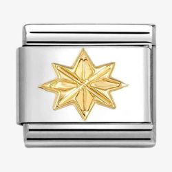 Nomination CLASSIC Gold Windrose Star Charm 030149/61