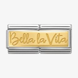 Nomination CLASSIC Gold Engraved Bella La Vita Charm 030710/04*