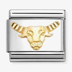 Nomination Composable Classic Etched Starsign Taurus Charm 030167/02