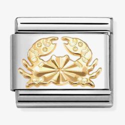 Nomination Composable Classic Etched Starsign Cancer Charm 030167/04