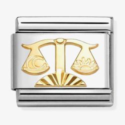 Nomination Composable Classic Etched Starsign Libra Charm 030167/07