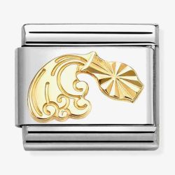 Nomination Composable Classic Etched Starsign Aquarius Charm 030167/11