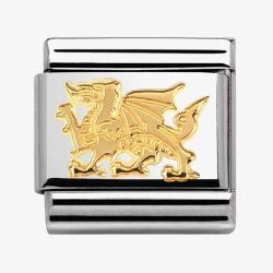 Nomination CLASSIC Gold Animals of Earth Dragon Charm 030112/31