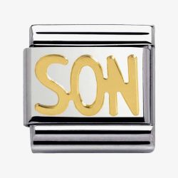 Nomination CLASSIC Gold Writings Son Charm 030107/26